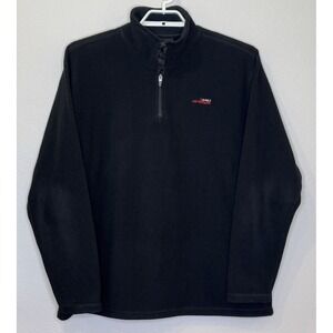 AIGLE ATIMUM Men's Fleece Jacket Sz XXL Black 1/4 Zip Casual Active Pullover